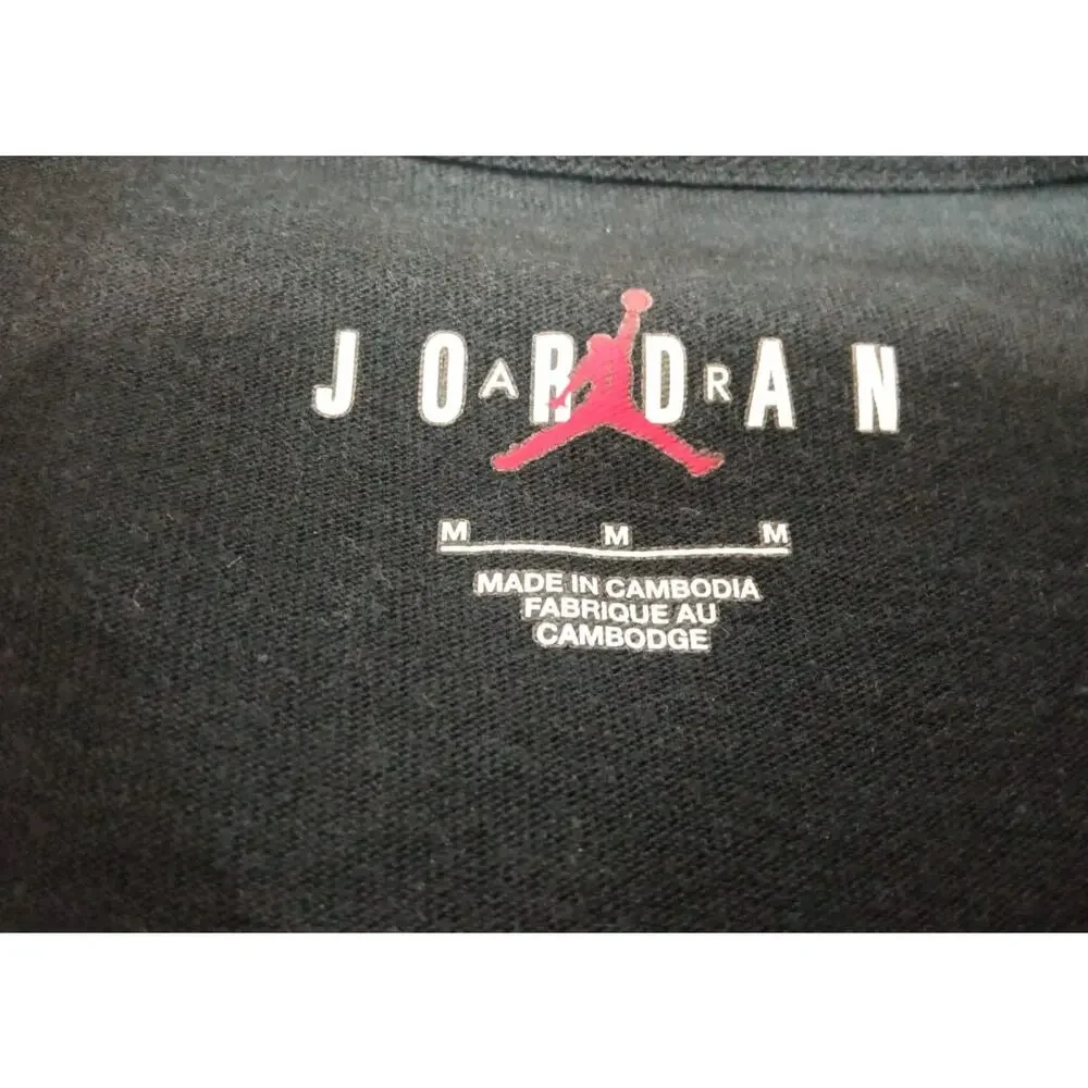 Air Jordan Men's Tee Shirt Jumpman Sport DNA 85 OG MJ Black Grey Size Medium